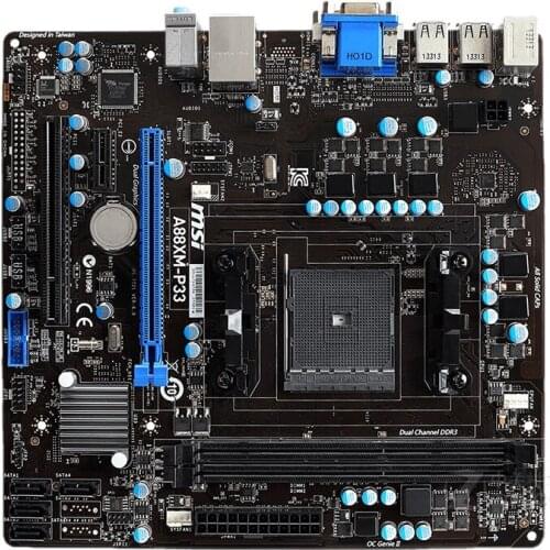 For MSI A88XMA-P33 Desktop Motherboard AMD A88X Socket FM2/FM2+ DDR3 32GB PCI-E 3.0 SATA III VGA Used Original Mainboard