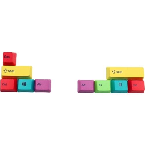 Mac/WIN Mechanical Keyboard Keycaps OEM Profile PBT CMYK Modifiers 10 Key Keycap