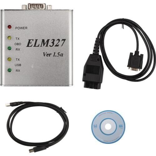 ELM327 1.5v USB OBD2 CAN-BUS Scanner Metal ELM327 Software OBD2 Diagnostic Tool