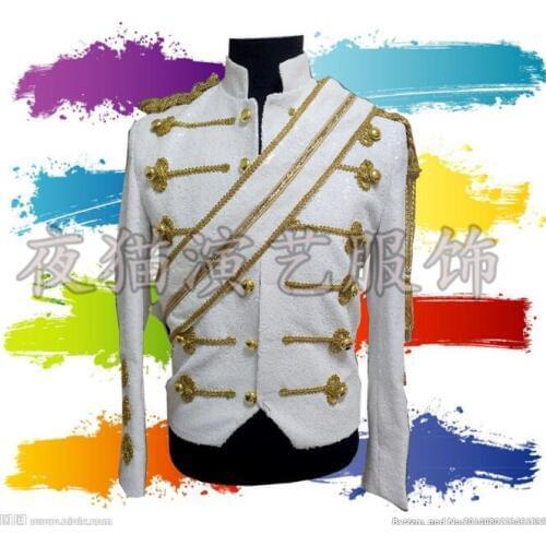 Men suits designs personalized stage costumes for singers men sequin blazer dance clothes jacket style dress punk black white