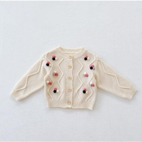 2021 New boys girls sweater knitted coat cotton autumn soft fashion babys sweater coats