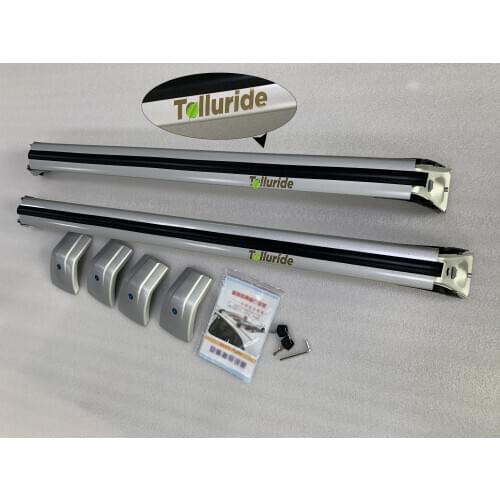 Fits for K-I-A Telluride 2019 2020 Lockable roof Cross Bars crossbar rail