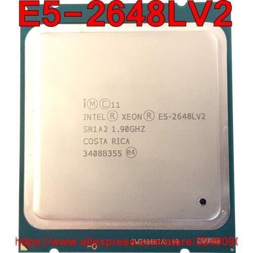 Intel Xeon E5-2648LV2 CPU SR1A2 1.90GHz 10-Core 25M LGA2011 E5 2648LV2 E5 2648L V2 processor free shipping E5-2648L V2