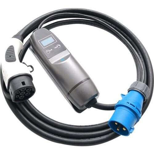 CEE plug 6-32a adjustable ev home charger type 2 electric car charging stations IEC62196 electric charger