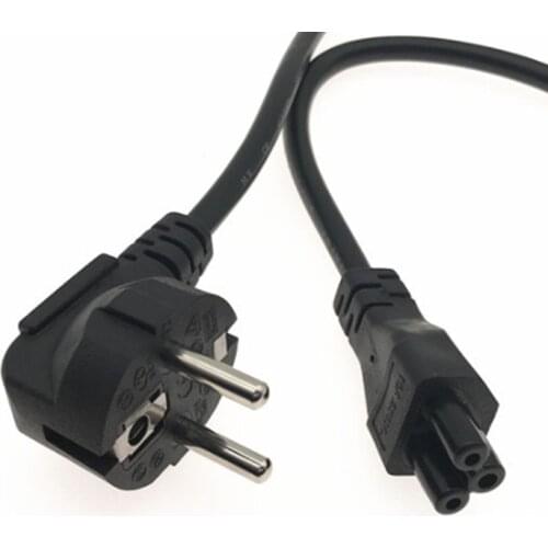 EU European Power Cord EU Euro IEC C5 Cloverleaf Power Supply Lead Cable 1.2m 4ft For Notebook Laptop AC Adapters