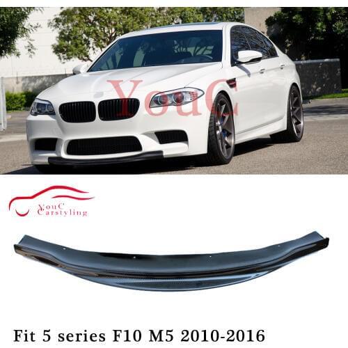 F10 M5 Carbon Fiber Front Lip Splitter Spoiler for BMW Real M5 2010 - 2016 RKP Style Front Bumper Lip