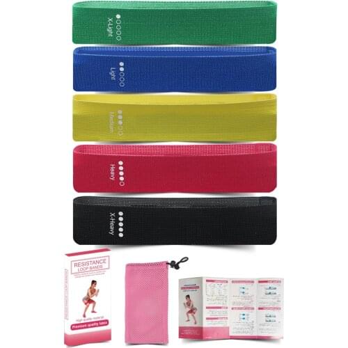 Fabric Resistance Bands Booty Band Set Gym Equipment Workout Elastic Rubber Band For Yoga Sports Fitness Hip Training