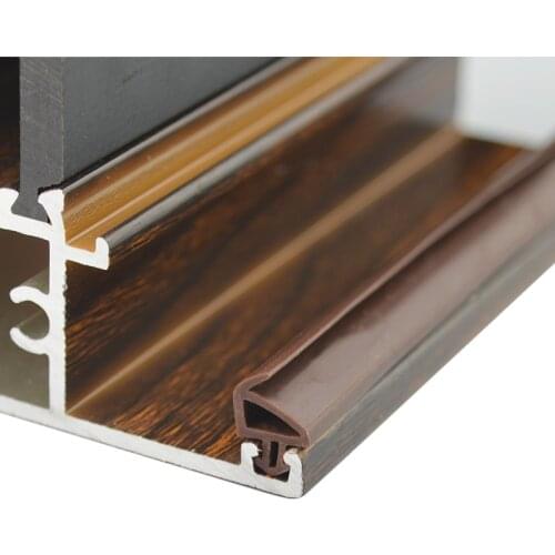 Tubular Gasket Weatherstrip Aluminium Door Window Slot Seal Strip Triangle Silicone Rubber 5 x 12m 10m Black White Brown