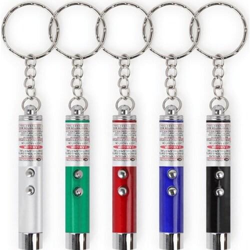 1000PCS Laser funny cat stick New Cool 2 In1 Red Laser Pointer Pen With White LED Light Childrens Play DOG Toy