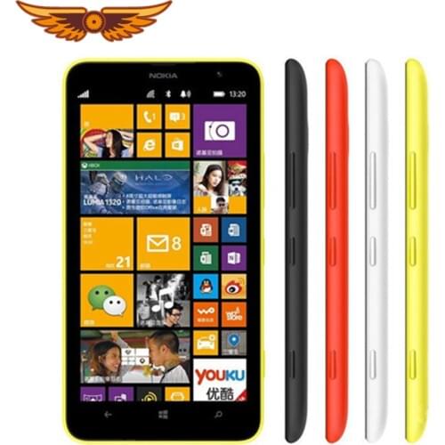 1320 Original Unlocked Nokia Lumia 1320 5MP 6.0 Inches Touch Screen 3400mAh 8GB ROM Bluetooth WIFI Free Shipping