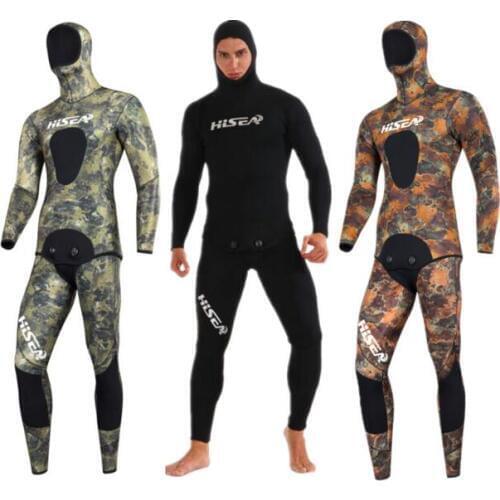 3.5mm fishing clothing winter camouflage free diving camouflage thick warm wet suit waterproof material imported CR yamamoto
