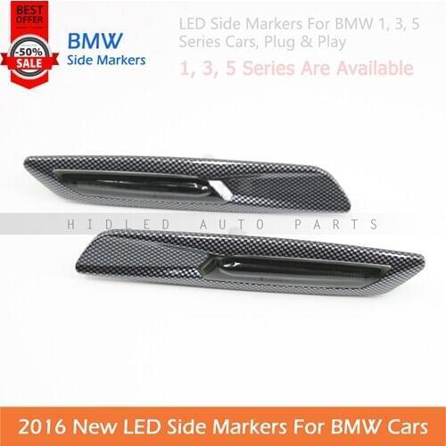 Free Shipping 1 Set For BMW 5 E60 E61 LED Side Marker Amber Lights