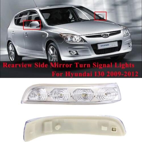 Car Side Rearview Mirror LED Turn Signal Lights Blinker Indicator Lamp For Hyundai I30 2009-2012 #876132L600 876142L600