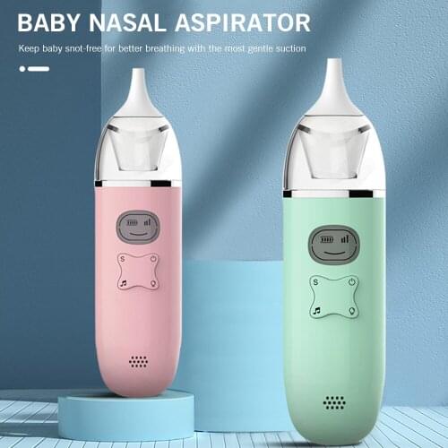 Baby Nasal Aspirator Electric Nose Suction Nose Cleaner with 2Silicone Tips 3Suction Levels Automatic Booger Sucker for Newborns