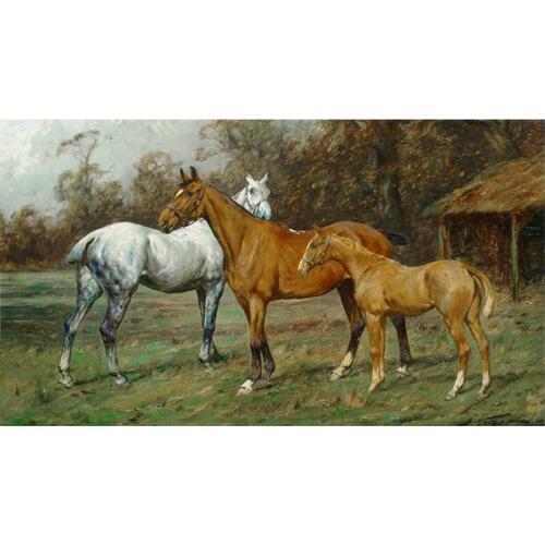 DIY 5d diamond Painting Cross Stitch Horse diamond embroidery mosaic animals pattern rhinestone art stickers home decoration