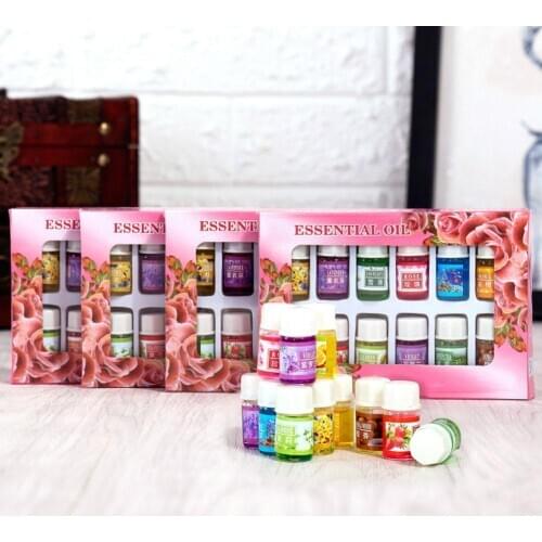 6/12pcs Essential Oils For Aromatherapy Diffusers Sleep Oil Essential Rose Lemon Aroma Massage Oil Fragrances Lavender Oils T8O5