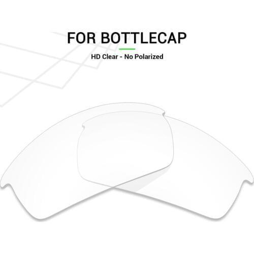Mryok Replacement Lenses for Oakley Bottlecap Sunglasses HD Clear