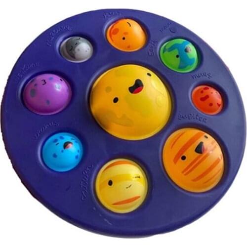 J60B Fidget Toys Sensory Bubble Keychain Simple Dimple Finger Bubble Toys Push Bubble Keychain Childrens Decompression Toys