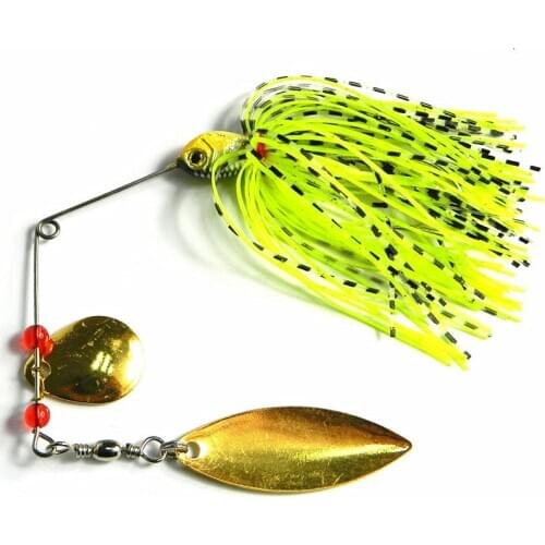 KKWEZVA 1pc 15g freshwater fishing lure Beard hook bait buzz bait lure soft lure jig soft hook Softcover paillette worm lure