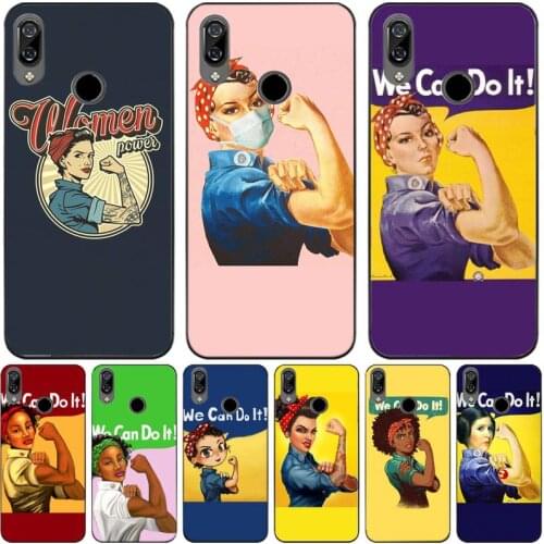 We Can Do It Women Power Soft Cover Phone Case For Redmi 7 8 9 A K20 30 Pro Note 8 8t 9 Pro 9s