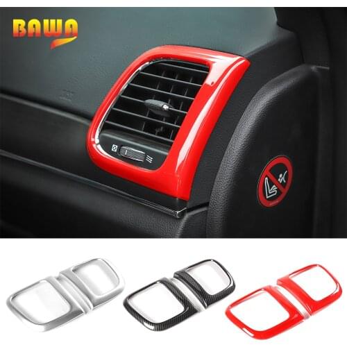 BAWA Interior Mouldings for Jeep Grand Cherokee 2011+ ABS Air Conditioner Outlet Vent Sticker Trim for Jeep Grand Cherokee