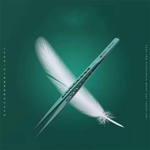 Newest Titanium Alloy Straight Tweezers 2UUL For Mobile Phone Motherboard Repair Precision Flying Lead Hand Tools