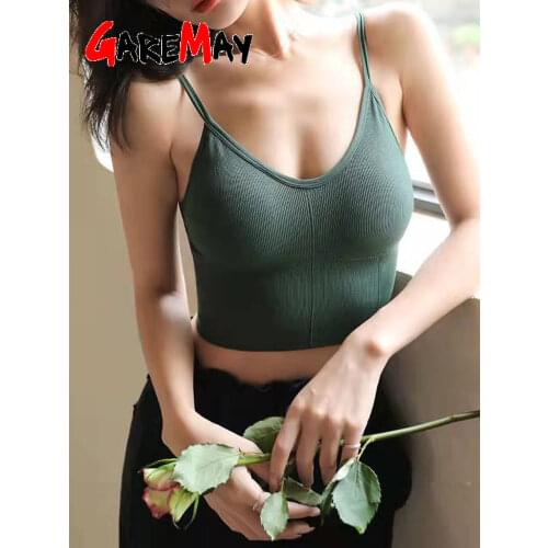 2021 New Plus Size Sexy Crop Tops Solid Summer Camis Women Casual Tank Tops Vest Sleeveless Crop Tops Blusas Casual Top Shirt