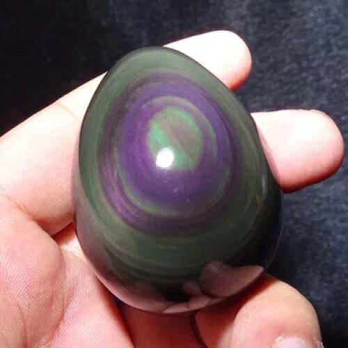 New product Natural rainbow obsidian crystal stone beautiful rainbow obsidian crystal