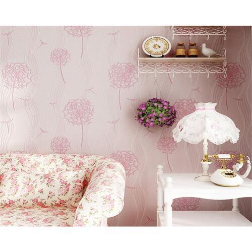 Beibehang Home decoration wallpaper modern fashion 3d living room bedroom wallpaper dandelion children room 3d wallpaper roll