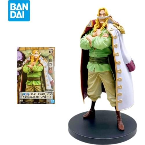 Bandai One Piece Figure Edward Newgate Anime Model Japanese Animation Ornaments Childrens Toys Doll New World Comics 18cm Doll