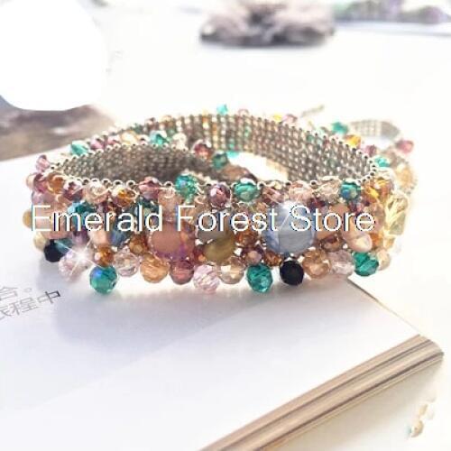 Handmade beaded necklace Can detach the clothing ornament Korean necklace sweater chain