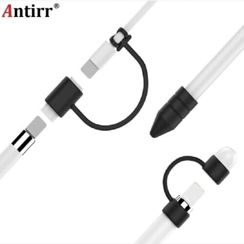 Anti-lost Cap Holder Nib Cover Dust-proof For Lightning Cable Adapter Tether Kit Lightweight Silicone for iPad Pro Apple Pencil