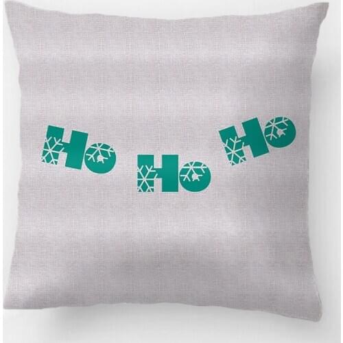 Ho Ho Ho Christmas Lumbar Burlap Throw Pillow Case Decorative Cushion Cover Pillowcase Customize Gift By Lvsure For Sofa Seat
