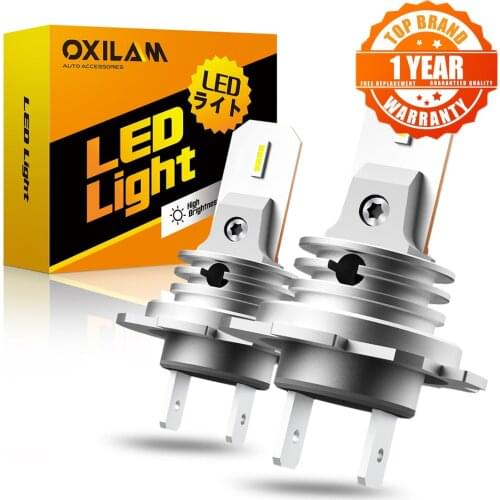 OXILAM 2Pcs H7 LED CANBUS Car Lamps H7 LED Headlight for Audi A4 A3 A6 Mercedes Benz W203 BMW F10 E39 E60 VW Ford Fusion Focus