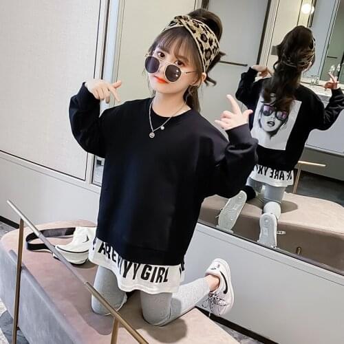 New Kids Clothes Sets Girls Autumn Clothing Teens Casual Big ChildrenS Sweater+ Pants Fashionable Sports Suits 4 5 7 9 11 13Y