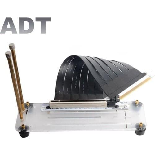 Riser Graphics Card Vertical Kickstand Bracket GPU Holder & Standoff with PCI-E 3.0 GEN3 16X Riser Extension Cable Black Color