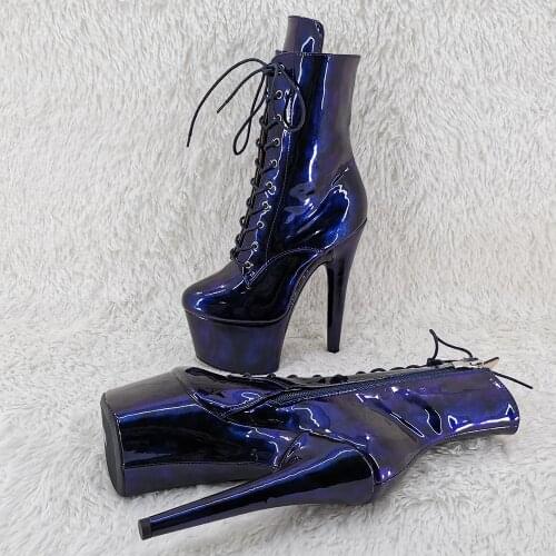 Leecabe 17CM/7inches Womens Platform disco party High Heels Pole Dance boot