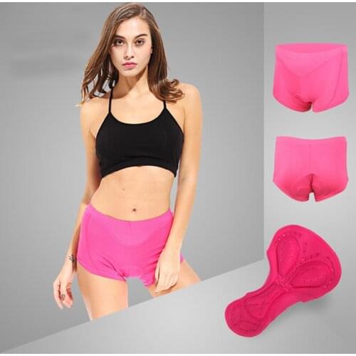 Womens Padded Mountain Bike Shorts 3D Breathable Quick Dry Cycling Underwear Wide Waistband Half Pants XR-Hot