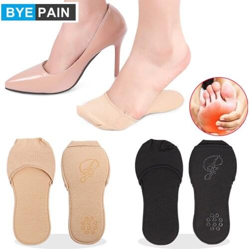 1Pair Thicken Sponge Pad Invisible Metatarsal Sleeves Metatarsal Pads for Forefoot Pain, Mortons Neuroma, Plantar Warts, Corns