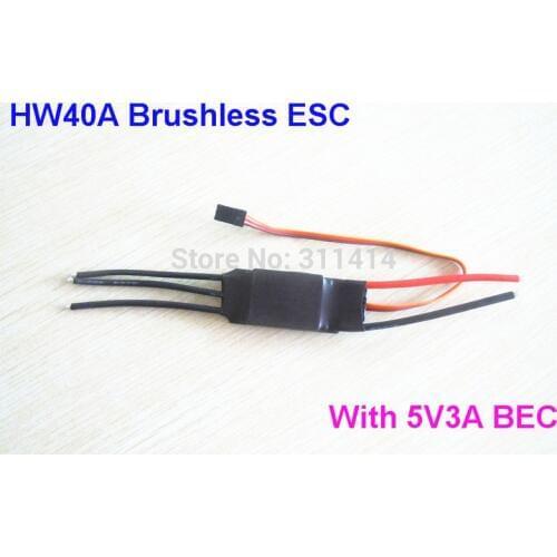 1piece 40A ESC Brushless Motor Speed Controller With 3A / 5V BEC For RC Airplane Aircraft Helicopter