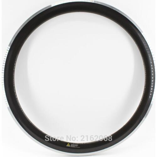1Pcs New 700C 50mm clincher rims light Road bicycle 3K/UD/12K carbon fibre bike wheelsets with alloy brake surface rim Free ship
