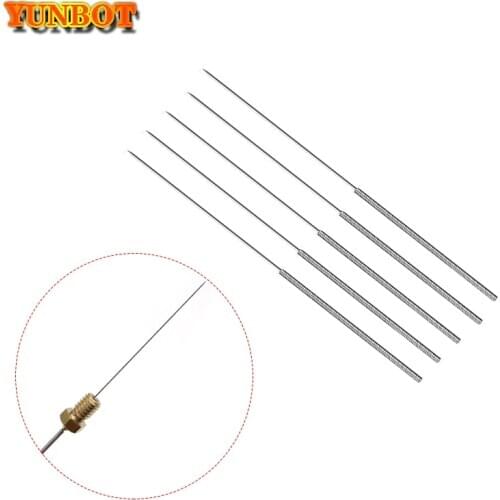 10pcs 3D Printer stainless steel nozzle cleaning needle drill bit 0.4mm accessories reprap ultimake for CR10 CR-10S Ender 3