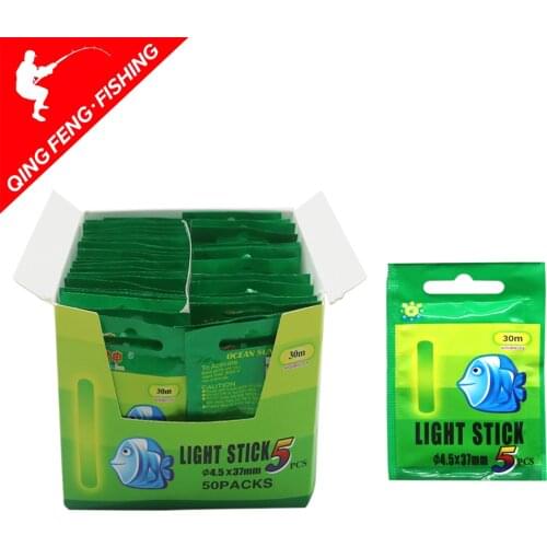 25/50 PCS Fishing Float Light Stick Fluorescent Lightstick Night Float Rod Light Dark Glow Stick Useful Lots Fishing Tackle