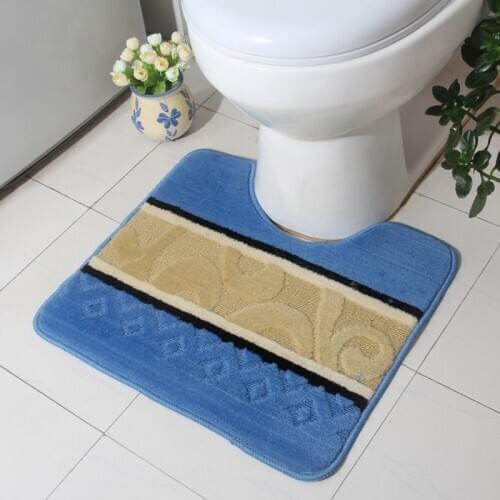 39*49cm Rugs And Carpets Bathroom Mat Toilet Floor Rug Mat Bath Mat Striped Kitcthen Door Mat Bathroom Carpet Pad Free Shipping