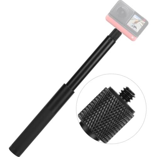 70cm Aluminum Alloy Telescopic Selfie Stick 1/4 Thread Non-Slip Handle Selfie Stick For Insta 360 One R Motion Camera​ Accessory