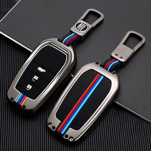 Car Key Case Cover For Toyota Fortuner Hilux Revo Surf Auris Aygo Corolla CHR Rav4 86 Highlander 2015 2016 2017 2018 Accessories