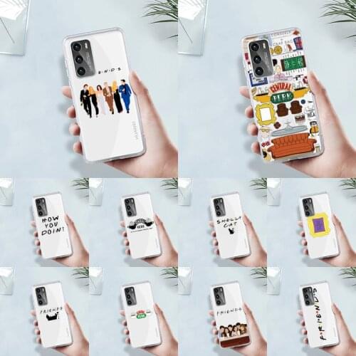 Friends TV Phone Case Transparent For Huawei MATE P 40 30 20 10 pro plus lite X 5G Soft TPU Clear Mobile bags