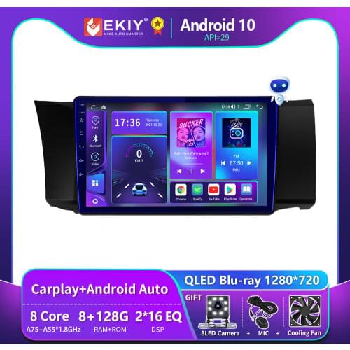 EKIY 6+128G 8 CORE Autoradio Android 10 For Subaru BRZ 2012-2016 For Toyota GT86 Car Radio Multimedia Blu-ray IPS GPS BT no 2din