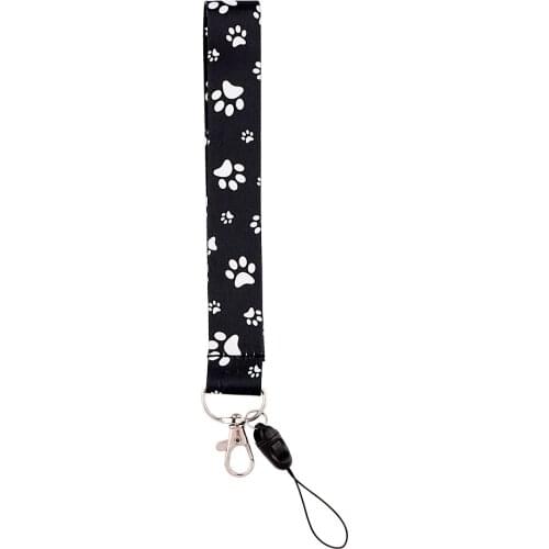 K3304 Dog Paw Cute Lanyards For keychain ID Card Pass Mobile Phone USB Badge Holder Hang Rope Lariat Lanyard
