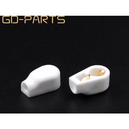 2PCS 1/4" 6.4mm Ceramic Vacuum Tube Anode Caps Grip Plate Cap For EL504 FU-519 EF37 Hifi Vintage Audio Tube AMP DIY